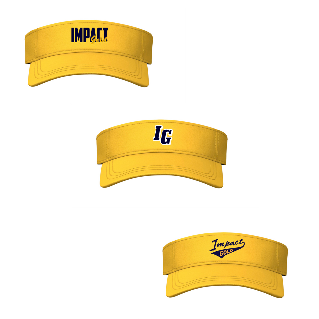 Gold Performance Visor | 3 Logos