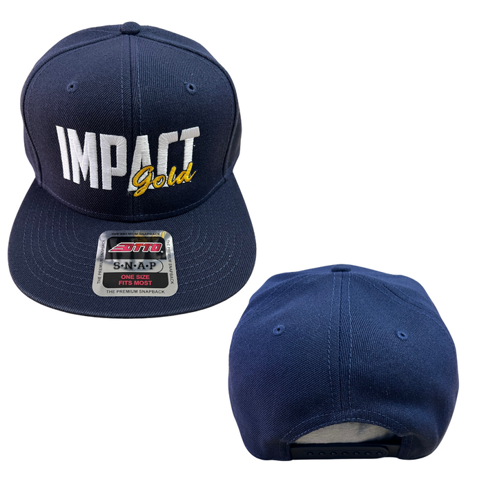 ALL NAVY Mid-Profile Snapback | 2 LOGOS