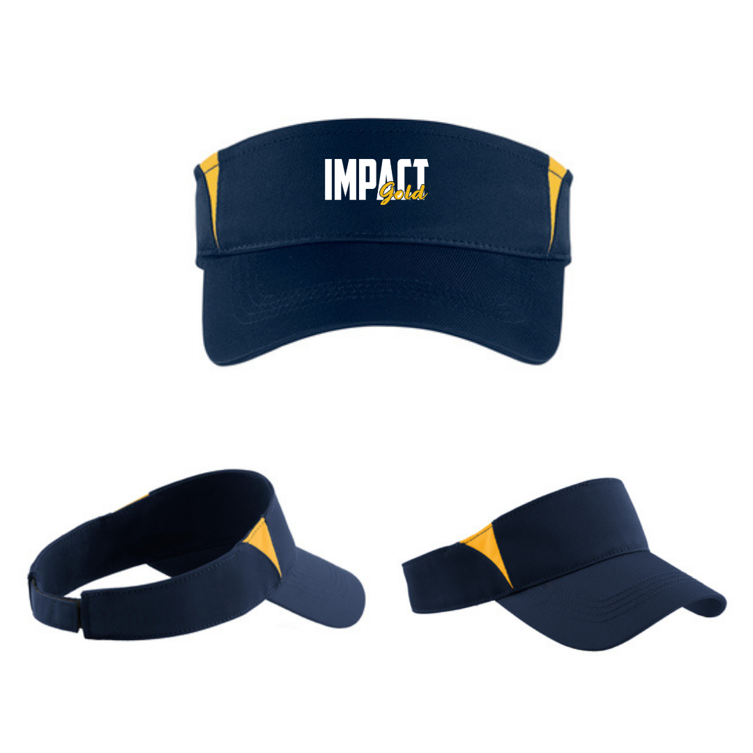 NAVY/GOLD PERFORMANCE VISOR