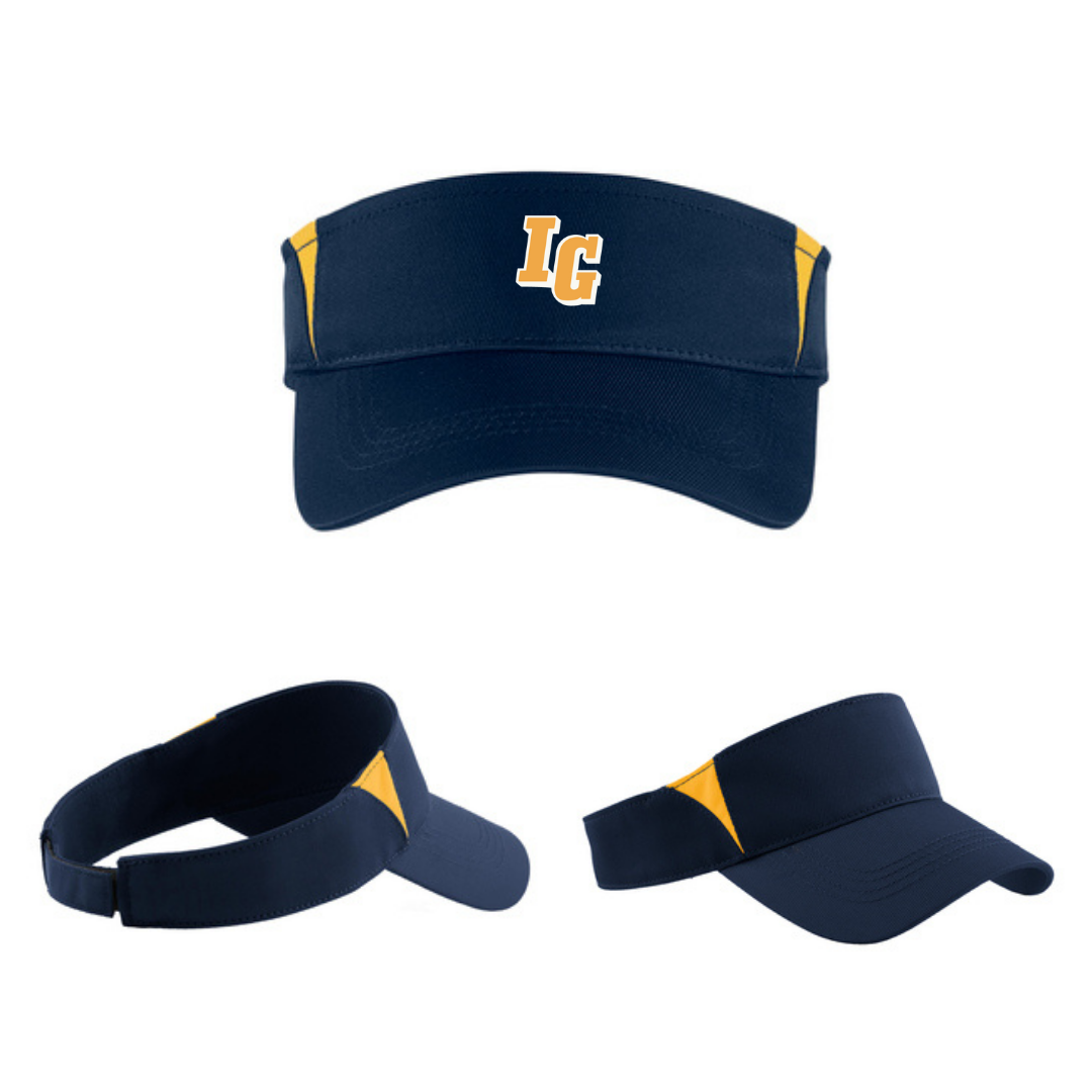 NAVY/GOLD PERFORMANCE VISOR