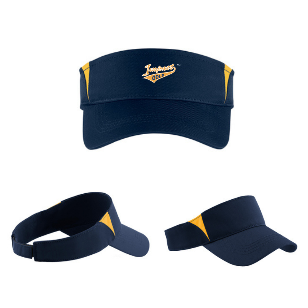 NAVY/GOLD PERFORMANCE VISOR