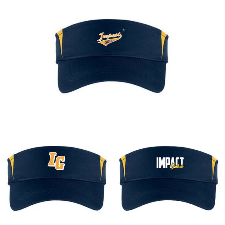 NAVY/GOLD PERFORMANCE VISOR